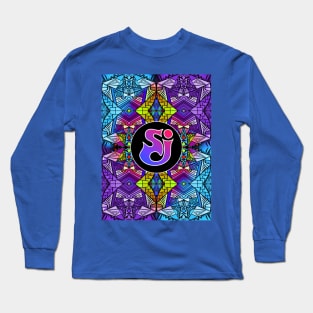 String Cheese Incident - Blue Purple Trippy Pattern Long Sleeve T-Shirt